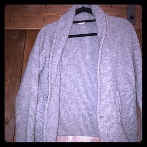 Club Monaco cashmere Shaw Neck  Button Down